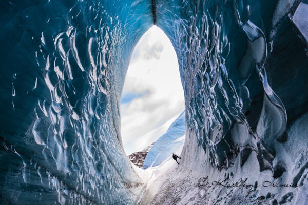 Eishöhle im Svinafellsvatn, Austurland, Südisland, Island