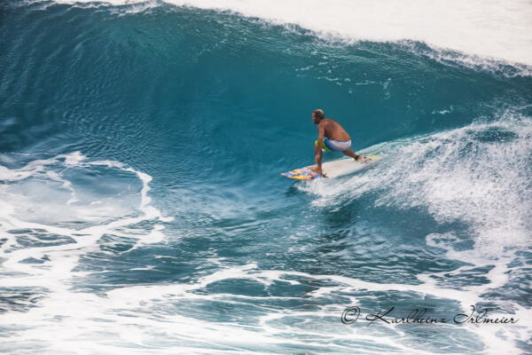 Surfer in der Napili Bay, West Maui, Hawaii