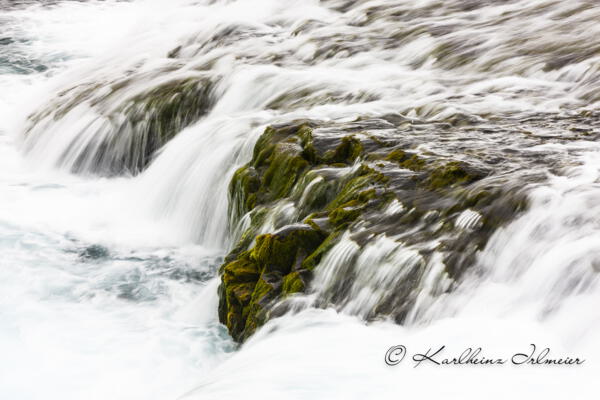 Wasserfall Huldefoss, nahe der Eldgja-Schlucht, Fjallabak-Naturreservat, Sudurland, Südisland, Island