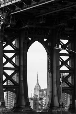 Manhattan Bridge,  Empire State Building, New York City